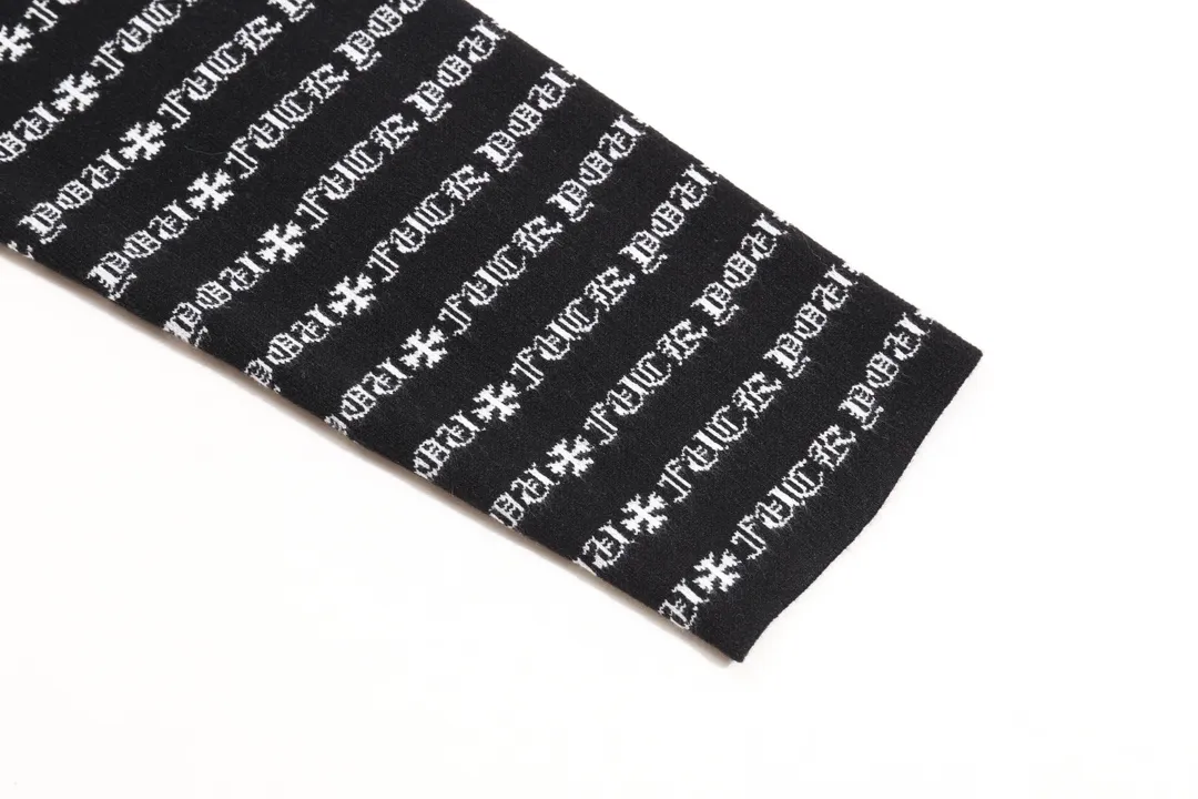 P300 Chrome Hearts Chrome Hearts all over printed wool sweater Color: Black Yellow Size: S M L XL XXL